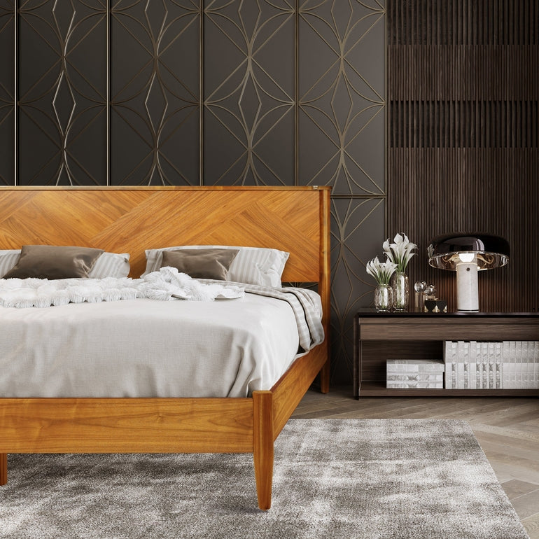 Panthera Solid Wood Bed Frame