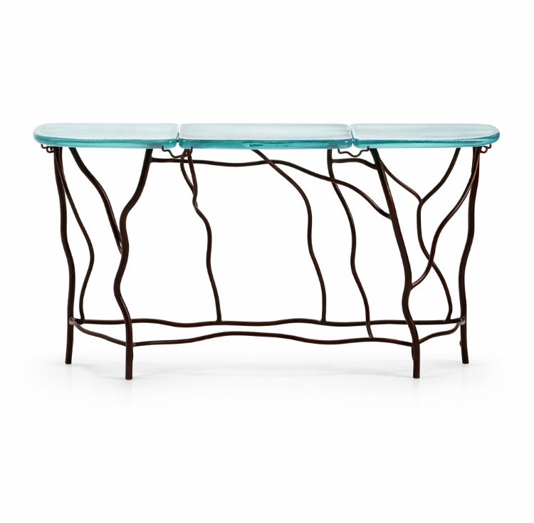 Large Half Moon Console Table