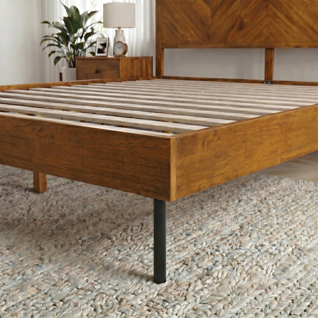 Alander Solid Wood Bed Frame
