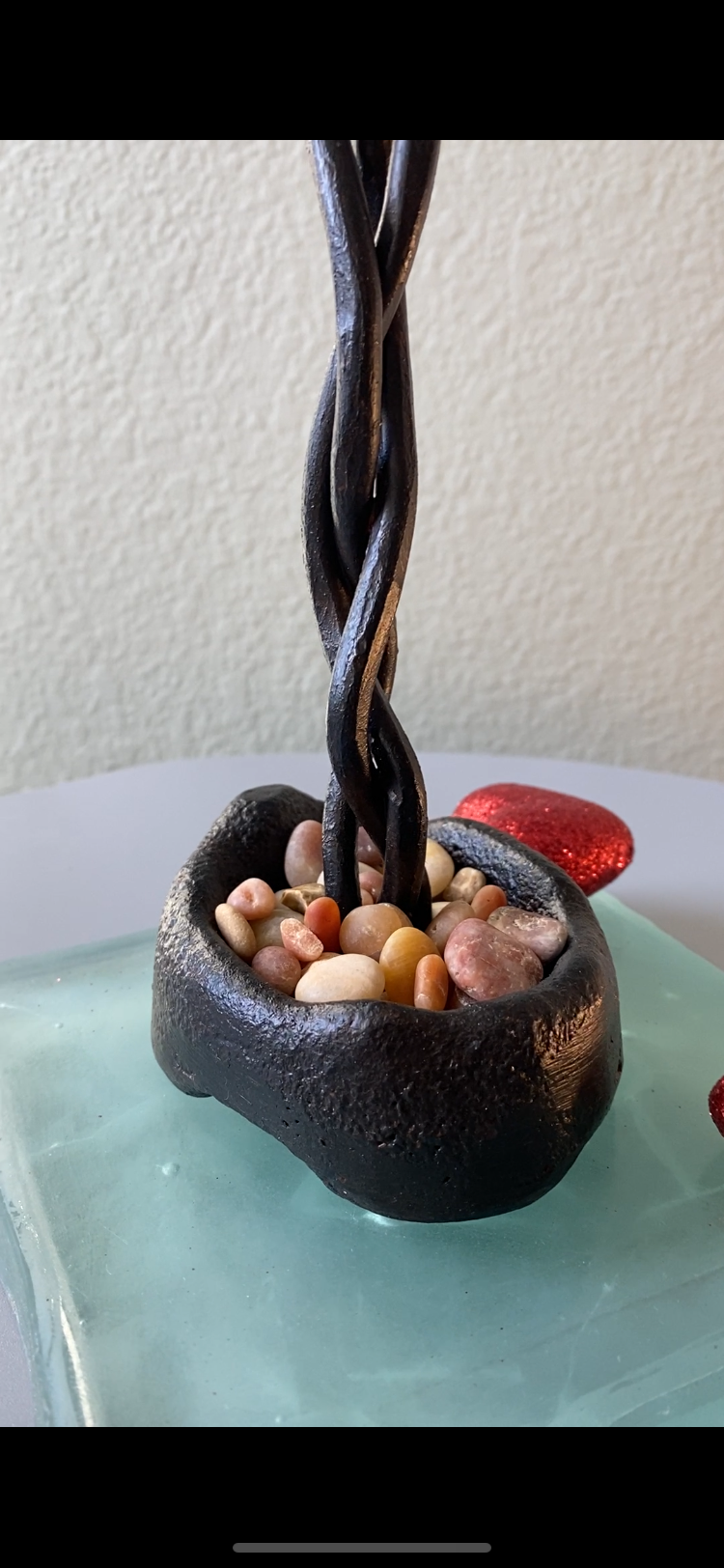 One Heart Candle Holder — Handmade Romantic Iron Sculpture