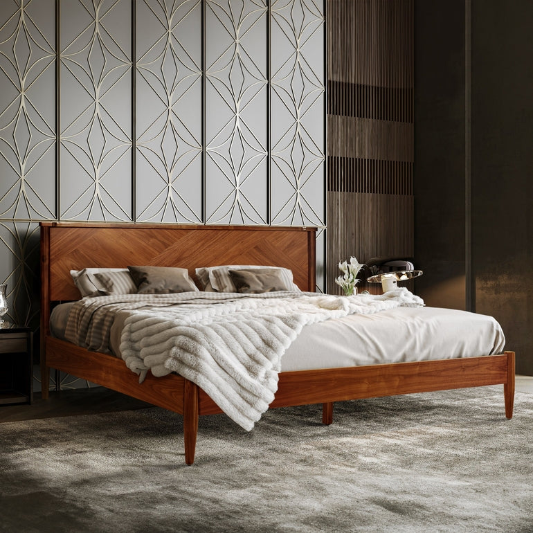 Panthera Solid Wood Bed Frame