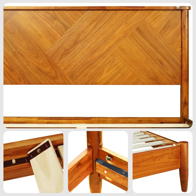 Panthera Solid Wood Bed Frame